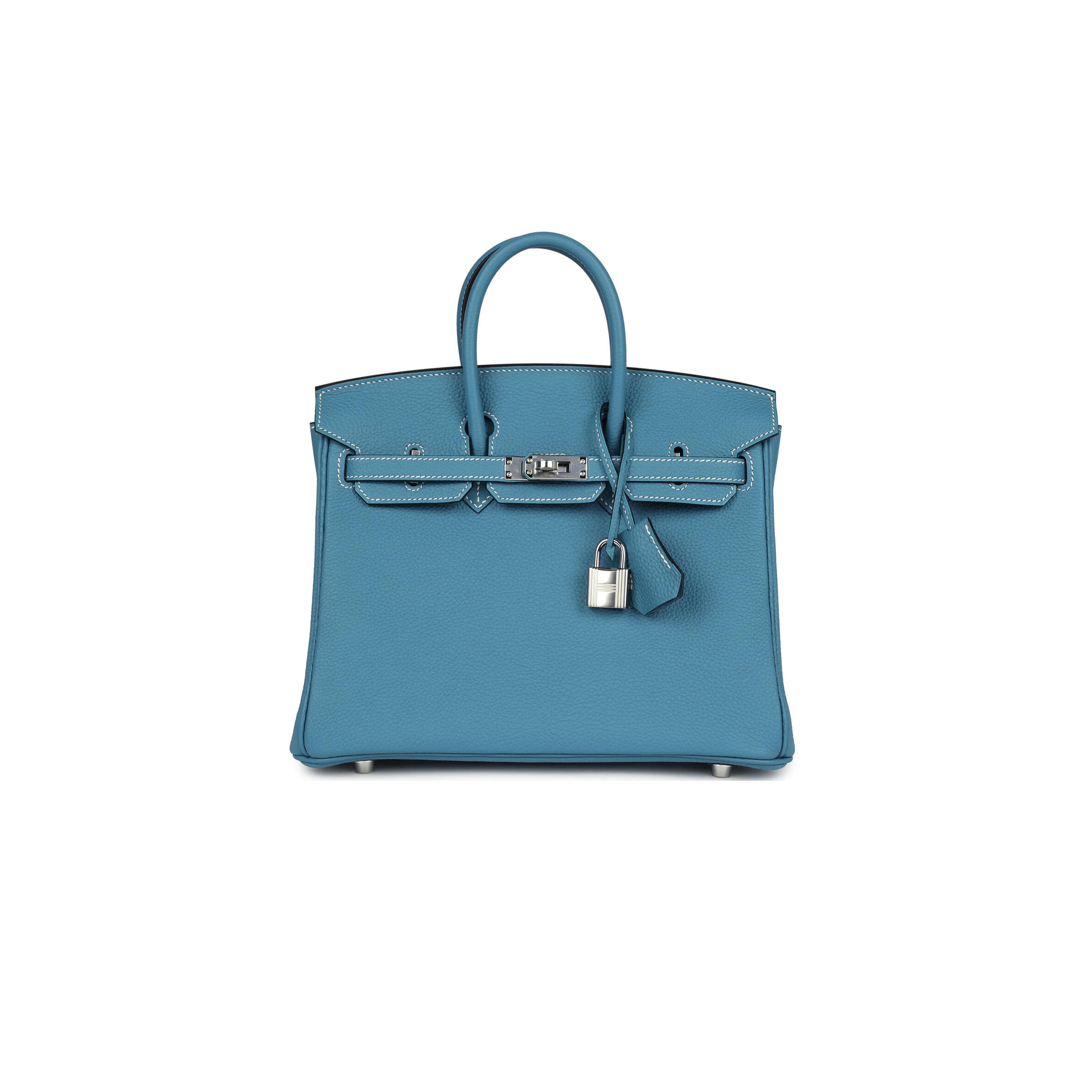 H**me5 BIRKIN 25 BLUE JEAN TOGO PALLADIUM HARDWARE 265378 (25*20*13cm) Master Quality